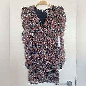 Aqua Mini Dress - Black & Navy Multicolor